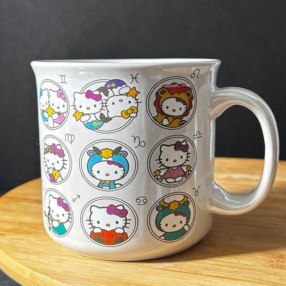 New: Hello Kitty Zodiac signs Ceramic Camper Mug - Picture 4 of 6